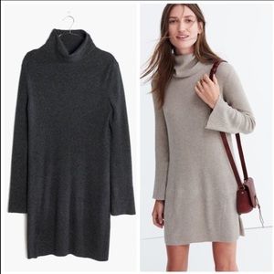 Madewell Bell-Sleeve Turtleneck Sweater Dress
